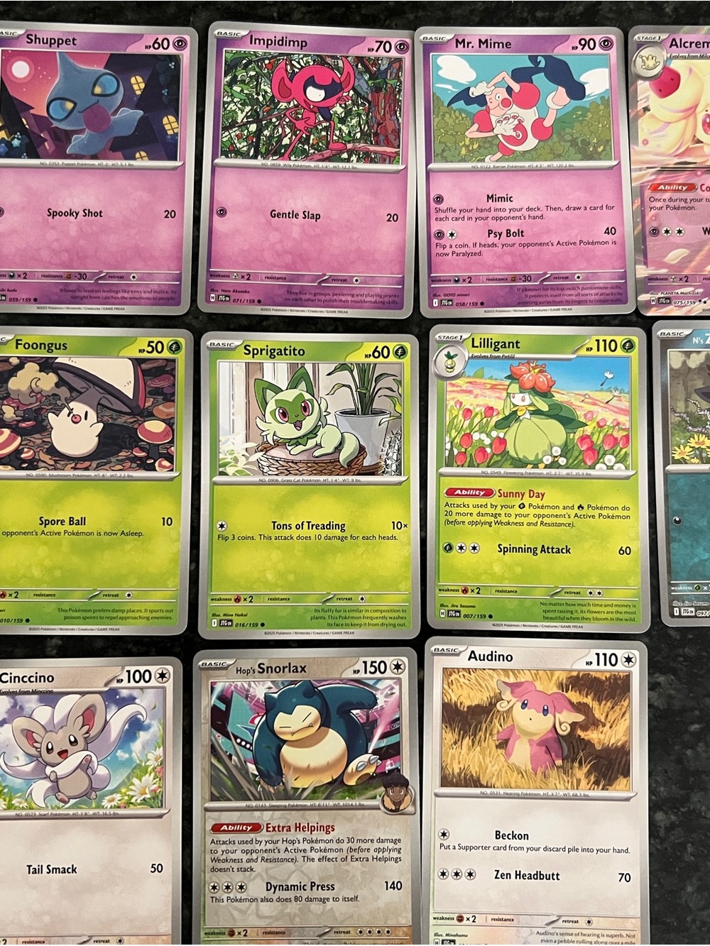 Trading Card Lot - Pink & Green Collectible Cards